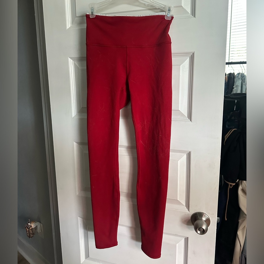 Red leggings Fabletics